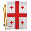 Cosa 28 x 40 in. Georgia Republic Flags of the World Nationality Impressions Vertical House Flag Set CO2061811